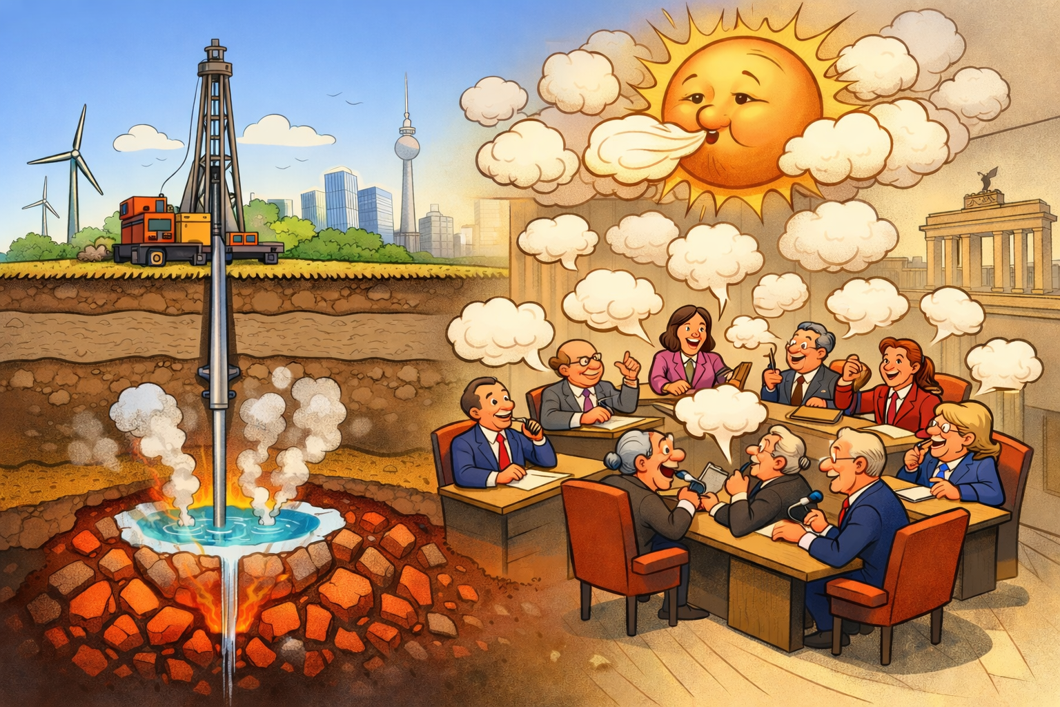 Geothermie versus heiße Berliner Luft